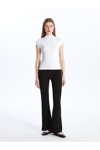 LC Waikiki Pantaloni de damă cu talie elastică cu picior spaniol
