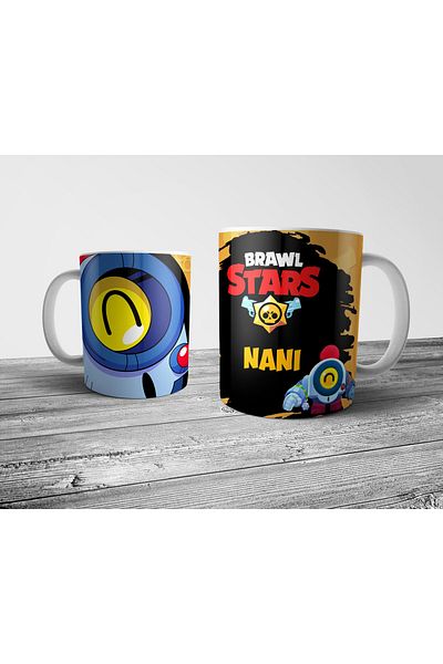 Pixxa Brawl Stars Nani Mug - Glass Model 1