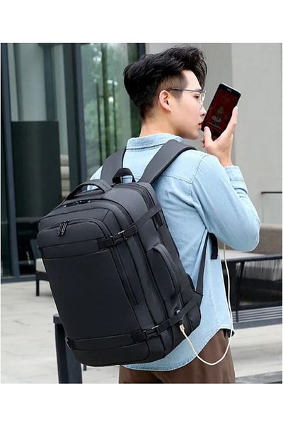 hediyeconcepti Large Capacity Multifunctional Widened Compartment Waterproof Travel Backpack