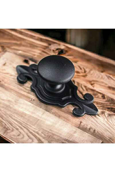 Dizaynhouse Yaprak Tasarımlı Düğme Model Kulp Dolap ve Çekmece Kulpu, Eskitme, Krom, Gold , Siyah Mobilya Kulpu