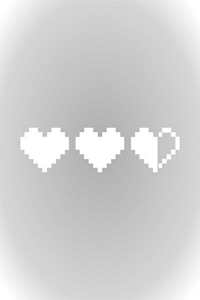 HMNL 15 x 4 cm Pixel Kalp Sticker Motor Araba Kask Laptop Sticker