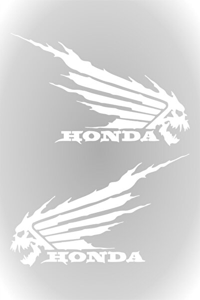 HMNL Honda Kuru Kafa Oto Sticker Araba Cam Sticker 20 X 12 Cm Beyaz