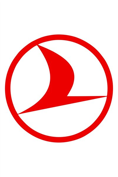 HMNL Türk Hava Yolları Sticker Oto Sticker Araba Cam Sticker 8 X 8 Cm 2 Adet