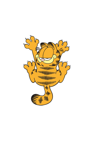 HMNL 11 x 7 cm Garfield Sticker Motor Araba Kask Laptop Sticker