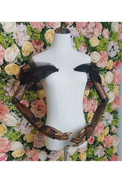 es moda shop مايا - حذاء بأكمام طويلة من التول قابل للإزالة