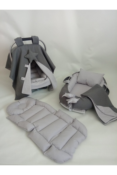 Wenaris غطاء عربة أطفال مزدوج الجوانب - وسادة أطفال وعربة أطفال، بطانية ملاءة