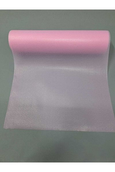 Başak Ev Tekstili 45cm x 500cm Αντιολισθητικό ροζ κάλυμμα ραφιού - Σετ ντουλάπι και κάλυμμα