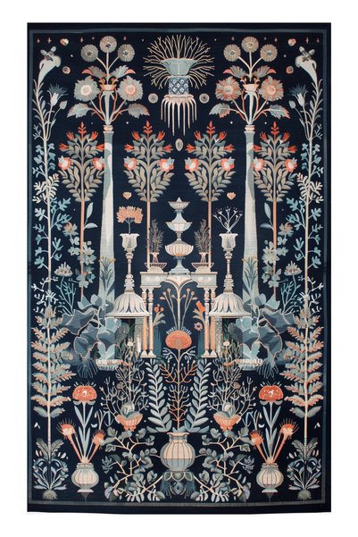 Rugs Modern Halı Fiorella Pastel – Tema „Flori de primăvară” – Covor decorati...