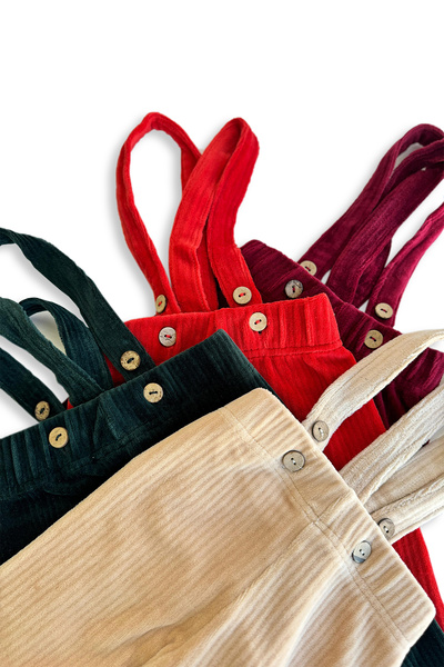 Stork Newy Unisex 4 Mevsim Ayarlanabilir Çapraz Askılı Kadife Bebek Tulumu Turuncu