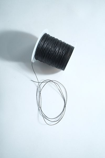 Eskişehir hobi sanat Καθαρό λινό κερωμένο σχοινί 0,5 mm 100 μέτρα Δερμάτινο ράψιμο Σχοινί κοσμήματος Σχεδιασμός