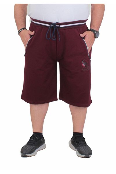 MocGrande Plus Size Men's Combed Cotton Shorts - Nautical 24630 Murdum