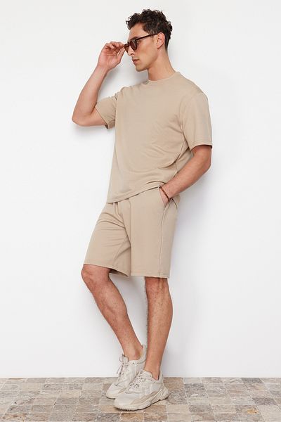 Trendyol Collection Πετρόχρωμο μπλουζάκι κανονικής κοπής - TMNSS24TS00258