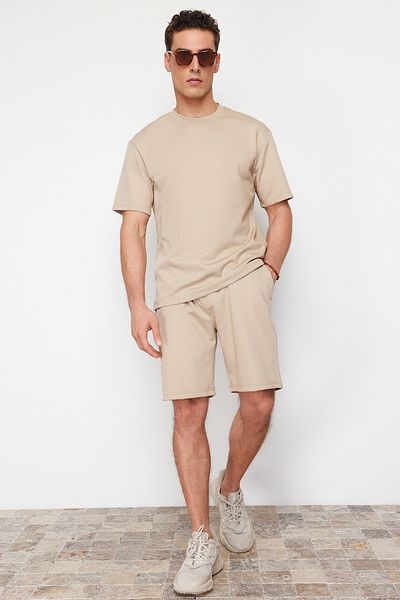 Trendyol Collection Πετρόχρωμο μπλουζάκι κανονικής κοπής - TMNSS24TS00258