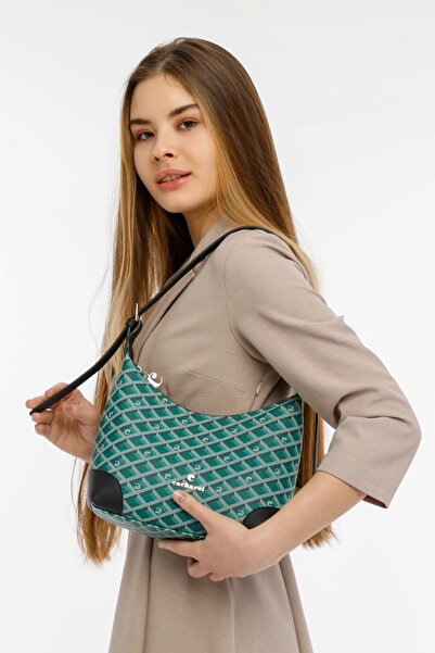 Cacharel Green Women's Shoulder Bag C-096
