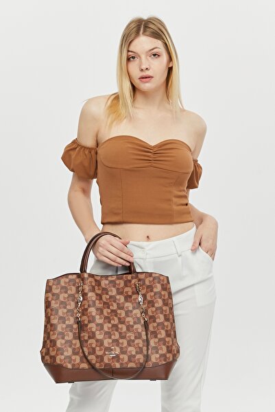 Cacharel Tan Women's Shoulder Bag C-098