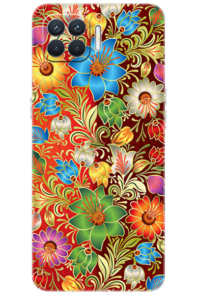 OPPO Reno 4 Lite (CPH2125) Uyumlu Kılıf Desen Baskılı Silikon Çiçekler Serisi...