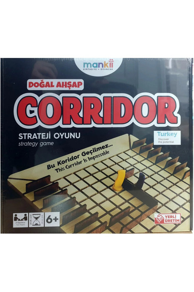 TuffY'S Corridor (Koridor) Ahşap Zeka ve Strateji Oyunu - Mankii