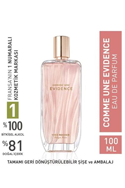 Yves Rocher Comme une Evidence - EDP -Zamansız çiçeksi şipre, hafif odunsu 10...