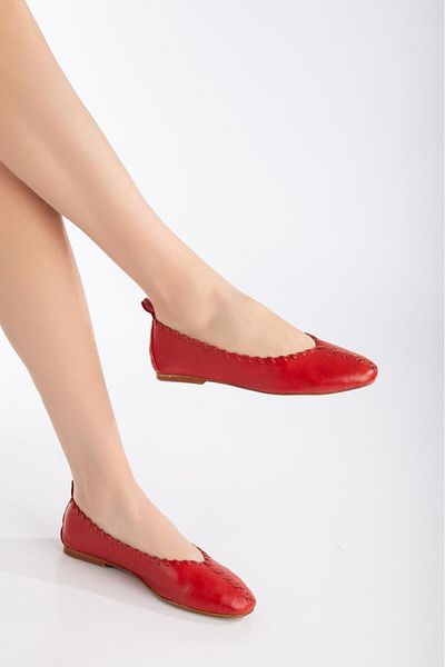 derim shoes Women's Genuine Leather Casual Shoes Ballerinas