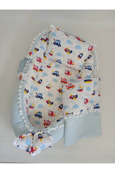 Wenaris Luxury Design Babynest Baby Bed Mother's Side Baby Bed, Pillow and Bl...