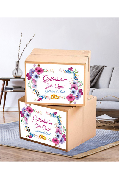 Hafsa Ticaret Çeyiz Etiketi İsme Özel A4 Ebat (29 CM X 21 CM) - 20Lİ PAKET YÜ...