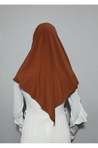 AHRAR tesettür Practical and Ready Children's Souffle Kimar - Tan