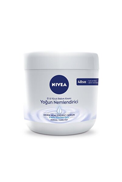 NIVEA Nıvea Yoğun Nemlendirici El & Vücut Bakım Kremi, Normal / Kuru Ciltler 48 Saat Nemlendirme 400ml
