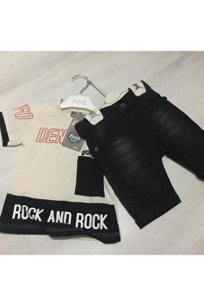 Zeni Kids 120-00-23 Rock And Rock Printed Baby Boys Set 9-24 Months