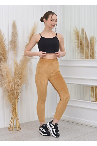 Nuseel Νέα σεζόν κοτλέ κολάν σε χρώμα καφέ