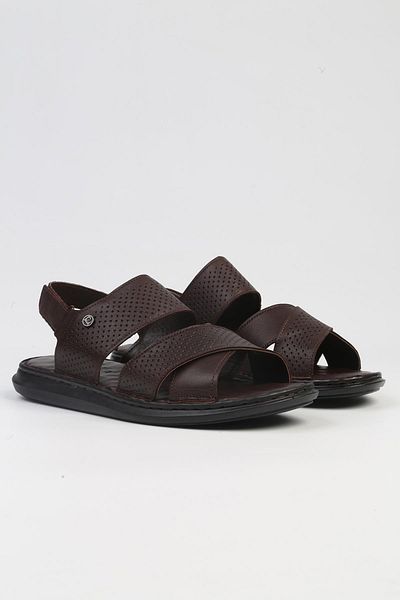 Pierre Cardin ® |   PC-5124-3892 Καφέ-Ανδρικά Σανδάλια