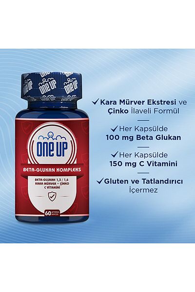 One Up Beta-Glucan Complex 60 Capsules