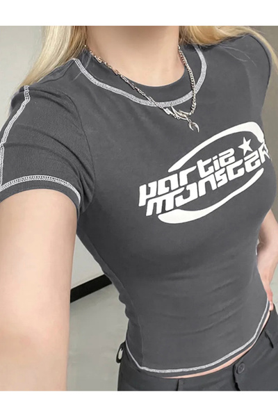 DEEFWEAR Y2k Partie Monster Half T-Shirt