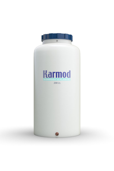 Karmod 200 Litre Polietilen Dikey Su Deposu - Beyaz