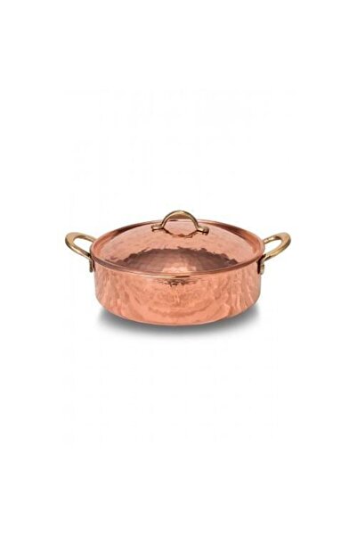 TURNA BAKIR Crane Copper Karnıyarık Pot 2 No 18 Cm Hand Forged Red Crane8158-1