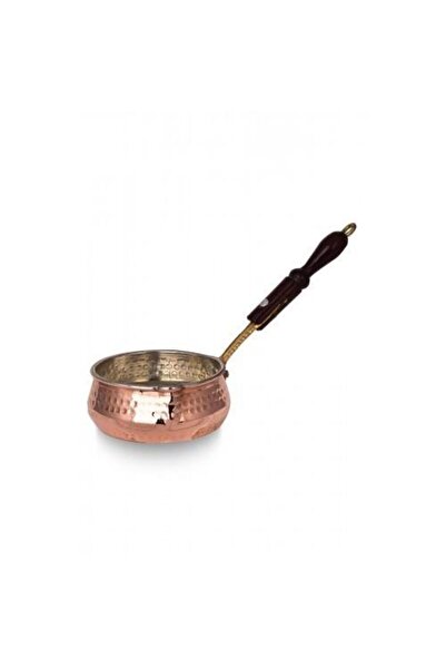 TURNA BAKIR Crane Copper Salsa Sauce Bowl No 2 Wooden Handle Machine Forged R...