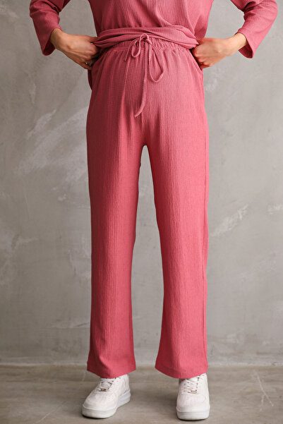 Miss Dünya Lissa طقم علوي وسفلي بأكمام طويلة ورقبة على شكل حرف V للحوامل والأمومة