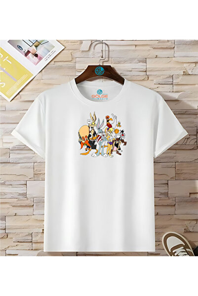 Gölge Store Looney Tunes Heroes Chest Štampano Oversize kroj Unisex majica