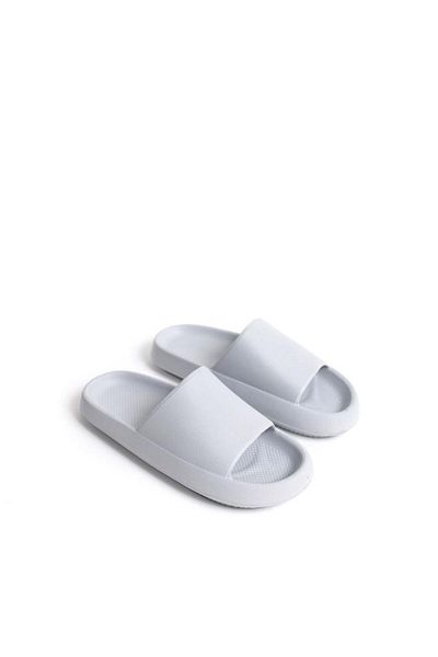 BPM Παντόφλες Unisex Πολυουρεθάνης Streetstyle ΓΚΡΙ