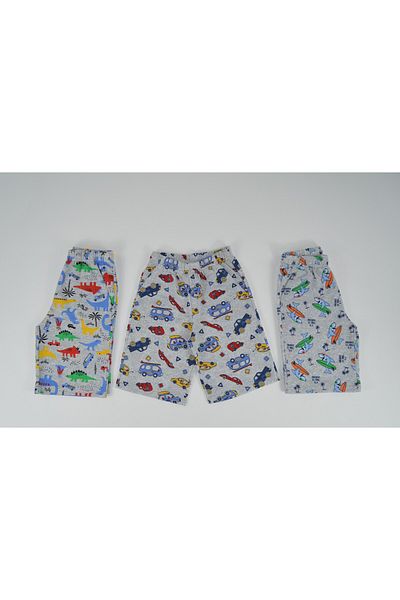 Kidiba Patterned 2-9 Years Old 3-Piece Capri