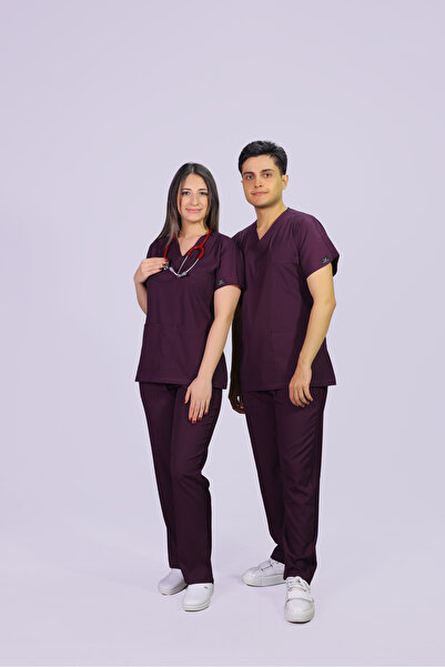 HGM Collection للجنسين البرقوق الكلاسيكية الساق ليكرا طبيب ممرضة جيرسي الطبية...