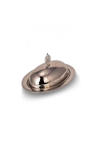 TURNA BAKIR Crane Copper Saltanat Inflatable Lid Kayak Presentation Plate 30 Cm Hand Forged Nickel Crane4406-2