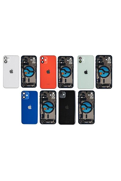 TeknoPrime Apple iPhone 12 Mini İle Uyumlu Boş Kasa Kırmızı