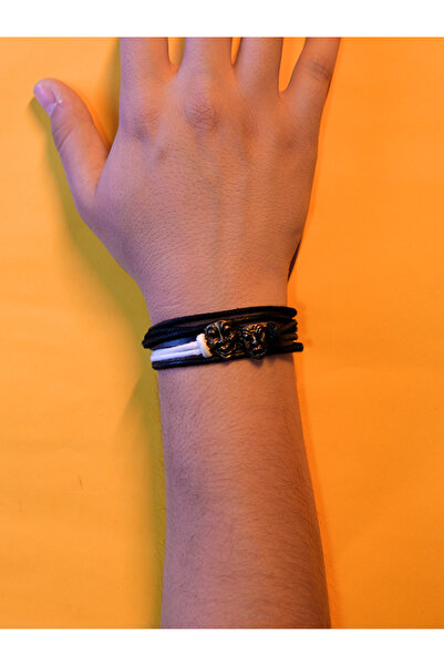 EZG Business مسرح المأساة والكوميديا - تصميم نموذج سوار من الجلد