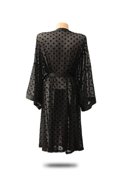GOB Büyük Beden Poem Tulle Kimono/Morning Gown