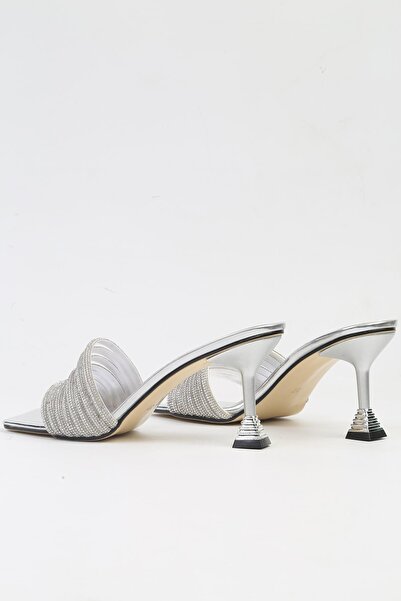 Pierre Cardin ® | PC-53045- 3478 Argintiu-Papuci cu toc pentru femei