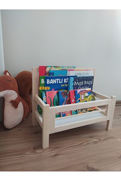 glb decor wood hand made غرفة الأطفال الرضع - رف الكتب والمجلات الخشبية