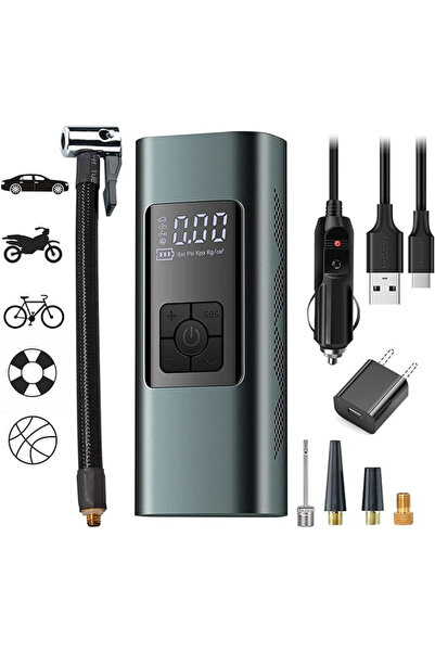 Ozmik Air pump Lastik Şişirme Taşınabilir Kompresör 12 Volt Elektrikli Araba ...