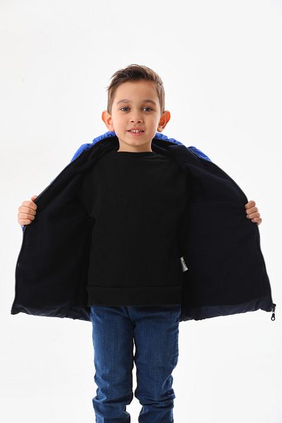 Mina Boy's Winter Puffer Jacket - Padded, Hooded and Fleece