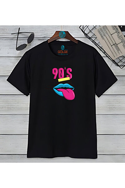 Gölge Store Tricou oversize unisex cu imprimeu S Eye Chest din anii 90