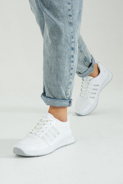 İnan Ayakkabı Insports White Casual Sneakers (3 CM SOLE)